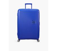 American Tourister Cobalt Blue Soundbox Expandable Four-wheel Suitcase 77cm