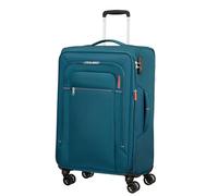 American Tourister Crosstrack - Spinner M, Expandable Case, 67 cm, 71.5/77 L, Navy/Orange (Navy/Orange)