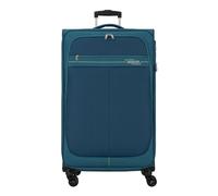 American Tourister Deep Dive 4 wheels Trolley L 80 cm with expansion pleat blue
