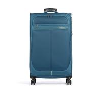 American Tourister Deep Dive 4 wheels Trolley L 80 cm with expansion pleat blue