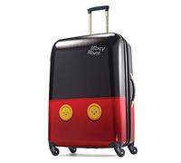 American Tourister Disney Hardside Luggage with Spinner Wheels, Black,Red/Mickey Mouse Pants, 28", Disney Hardside Luggage with Spinner Wheels