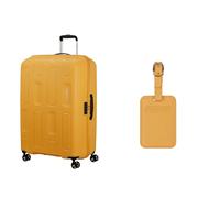 American Tourister Ellipso 79 cm Hard case Yellow with Luggage Tags, Papaya pop