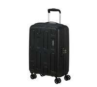 American Tourister Ellipso Spinner Cabin Suitcase, 55 cm | Black, softside suitcase, 55H x 40W x 20D cm, 32 L, 2.1 kg, with TSA lock and smooth-rolling spinner wheels