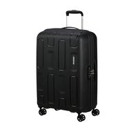American Tourister Ellipso Spinner Check-in Suitcase, 68 cm | Black, softside suitcase, 68H x 46W x 29D cm, 64 L, 3.0 kg, with TSA lock and smooth-rolling spinner wheels