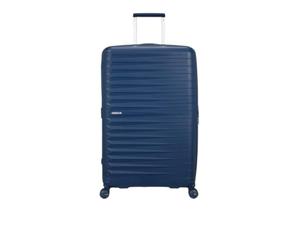 American Tourister FastForward Expandable Trolley Bag, Navy Blue, 78 x 50 x 30/34 cm, 108/118 L, Polypropylene, 4 Spinner Wheels, TSA Lock