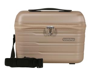 American Tourister Flashline Beauty Case Ivory Gold