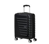 American Tourister Flashline Frontloader Shadow Hard Shell Suitcase Black XS (carry-on luggage)