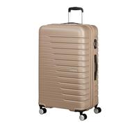 American Tourister Flashline - Hard Case Large (78 cm), Expandable, Travel Case with 4 Wheels, TSA Lock, 100/109 L, Ivory Gold