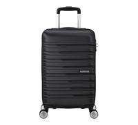 American Tourister Flashline Spinner Cabin Suitcase, 55 cm | Black, hardside suitcase, 55H x 40W x 20D cm, 34 L, 2.6 kg, with TSA lock and interior cross straps