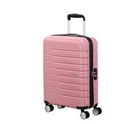 American Tourister Flashline Spinner Cabin Suitcase, 55 cm | Pink, hardside suitcase, 55H x 40W x 20D cm, 34 L, 2.6 kg, with TSA lock and interior cross straps