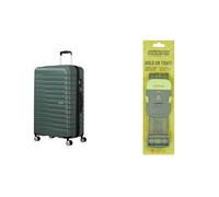 American tourister Flashline spinner L case 78 cm green with luggage strap, olive/lime