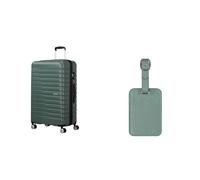 American tourister Flashline spinner L case 78 cm green with luggage tags, iceberg green
