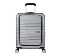 American Tourister Flashline - Spinner S, Hand Luggage with Front Loading, 55 cm, 34 L, Silver (Sky Silver)