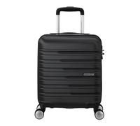 American Tourister Flashline Spinner Underseat Suitcase, 45 cm | Black, hardside suitcase, 45H x 35W x 20D cm, 23 L, 2.2 kg, with TSA lock and interior cross straps