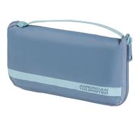 American Tourister - Luggage Cover M, Foldable Suitcase Cover, Travel Suitcase Protection, 62 x 45 x 30 cm, Stone Blue/Blue