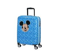 American Tourister Funlight Disney Spinner Cabin Suitcase, 55 cm | Minnie Lenticular Pink, hardside suitcase, 55H x 40W x 20D cm, 36 L, 2.6 kg, with TSA lock and interior cross straps