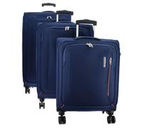 American Tourister Hyperspeed Combat Navy 3-Piece Suitcase Set, Combat Navy, Standard Size, Luggage Sets
