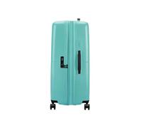 American Tourister Large Expandable Trolley with 4 Swivel Wheels and Integrated Lock with 3 Digit Combination with TSA Function Features a Large Main Compartment, Elastic Straps fe, Aqua Sky, L
