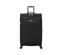 American Tourister Large Soft Expandable Trolley 4 Swivel Wheels Integrated Lock with 3 Digit Combination with TSA Function Features a Large Main Compartment Elastic Straps, Navy