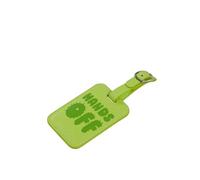 American Tourister Luggage Tags - for suitcases and Bags, with Adjustable Strap, Address Card Included, with Print, Set of 2 - Hands Off