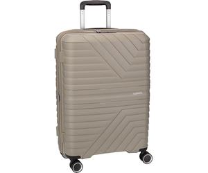 American Tourister MI1002 Spinner Trolley 4 Wheels Medium 3.2 kg Super Light 67 cm Beige