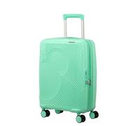 American Tourister Mickey Magic - Hand Luggage Suitcase 55 x 40 x 20/23 cm - Hard Shell Cabin Trolley for Ryanair, EasyJet & Most Airlines, 37/44 L, Green (Mickey Jelly Mint)