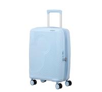 American Tourister Mickey Magic - Hand Luggage Suitcase 55 x 40 x 20/23 cm - Hard Shell Cabin Trolley for Ryanair, EasyJet & Most Airlines, 37/44 L, Pastel Blue (Mickey Pastel Blue)