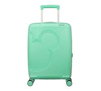 American Tourister Mickey Magic Spinner Cabin Suitcase, 55 cm | Mickey Jelly Mint, expandable hardside suitcase, 55H x 40W x 20D cm, 37/44 L, 2.4 kg, with TSA lock