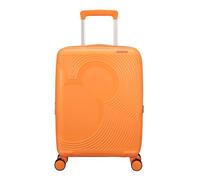 American Tourister Mickey Magic Spinner Cabin Suitcase, 55 cm | Mickey Peachy Orange, expandable hardside suitcase, 55H x 40W x 20D cm, 37/44 L, 2.4 kg, with TSA lock