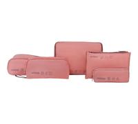 American Tourister Packing Cube Set 5 Pieces - Travel Organiser & Suitcase Organiser for Clothes, Shoes and Accessories, Luggage Organiser for Suitcases and Carry-on, Purple/Pink