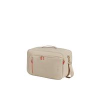 American Tourister Puffypop - Underseat Carry-On Luggage (40 x 25 x 20 cm, 21 L, 0.70 kg) - Versatile 3-Way Cabin Bag, Airplane Backpack with 14" Laptop Compartment - Beige
