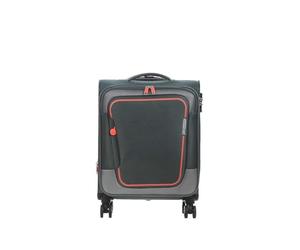American Tourister Pulsonic - Spinner S, Expandable Hand Luggage, 55 cm, 40.5/43.5 L, Green (Dark Forest)