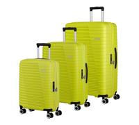 American Tourister Roadrush Trolley Set A Lime Green neon Yellow 77cm