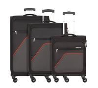 American Tourister Sky Surfer 4 wheels Suitcase set 3-piece black