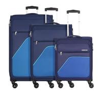 American Tourister Sky Surfer 4 wheels Suitcase set 3-piece blue