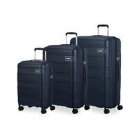 American Tourister Skymax - 3-Piece Suitcase Set, Blue (Midnight Blue)