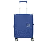 American Tourister Soundbox 4 wheels Cabin suitcase 55 cm Expandable blue