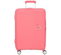 American Tourister Soundbox Spinner Check-in Suitcase, 67 cm | Sun Kissed Coral, expandable hardside suitcase, 67H x 46.5W x 29D cm, 71.5/81 L, 3.7 kg, with TSA lock