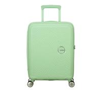American Tourister Soundbox - Hand Luggage Suitcase 55 x 40 x 20/23 cm - Hard Shell Cabin Trolley for EasyJet & Most Airlines, Expandable, 35.5/41L, Pastel Green