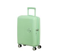American Tourister Soundbox - Hand Luggage Suitcase 55 x 40 x 20/23 cm - Hard Shell Cabin Trolley for EasyJet & Most Airlines, Expandable, 35.5/41L, Pastel Green (Pastel Green)
