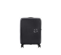 American Tourister Soundbox - Hand Luggage Suitcase 55 x 40 x 20/23 cm - Hard Shell Cabin Trolley Suitable for Most Airlines incl. EasyJet - Expandable, 4 Wheels & TSA Lock - 35.5/41 L - Bass Black