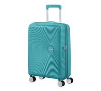 American Tourister Soundbox - Hand Luggage Suitcase 55 x 40 x 20/23 cm - Hard Shell Trolley Suitable for EasyJet - Expandable, Light, 4 Wheels & TSA Lock - 35.5/41 L - Turquoise (Turquoise Tonic)