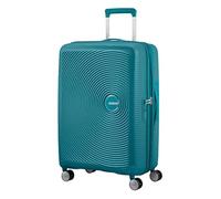 American Tourister Soundbox - Hard Shell Suitcase 67 cm Medium - Trolley Suitcase with 4 wheels, TSA Lock, Expandable & Light - 71.5/81 L - Green (Jade Green)