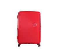 American Tourister Soundbox - Hard Shell Suitcase 67 cm Medium - Trolley Suitcase with 4 wheels, TSA Lock, Expandable & Light - 71.5/81 L - Red (Coral Red)
