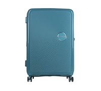 American Tourister Soundbox - Hard Shell Suitcase 77 cm Large - Trolley Case with 4 wheels, TSA lock, Expandable & Light - 97/110 L - Jade Green