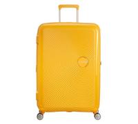 American Tourister Soundbox - Hard Shell Suitcase 77 cm Large - Trolley Suitcase with 4 wheels, TSA Lock, Expandable & Light - 97/110 L - Yellow (Golden Yellow)