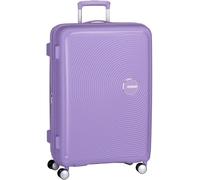 American Tourister Soundbox - Hard Shell Suitcase Large, 77 cm - Trolley Suitcase with 4 Wheels, TSA Lock, Expandable & Light, 97/110L, Lavender (Lavender)