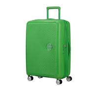 American Tourister Soundbox - Hard Shell Suitcase Medium, 67 cm - Trolley Suitcase with 4 Wheels, TSA Lock, Expandable & Light, 71.5/81L, Green (Grass Green)