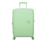 American Tourister Soundbox - Hard Shell Suitcase Medium, 67 cm - Trolley Suitcase with 4 Wheels, TSA Lock, Expandable & Light, 71.5/81L, Pastel Green (Pastel Green)