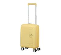 American Tourister Soundbox Mini - Children's Suitcase 47 x 32 x 21 cm, 22 L - Hard Shell Trolley, Suitable for EasyJet - Lightweight with 4 Wheels, Pastel Yellow (Pastel Yellow)